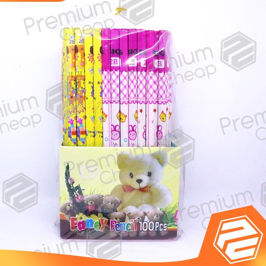 

Terbaik! 100 PCS Pensil 2B Fancy Motif isi 100 warna random ホ