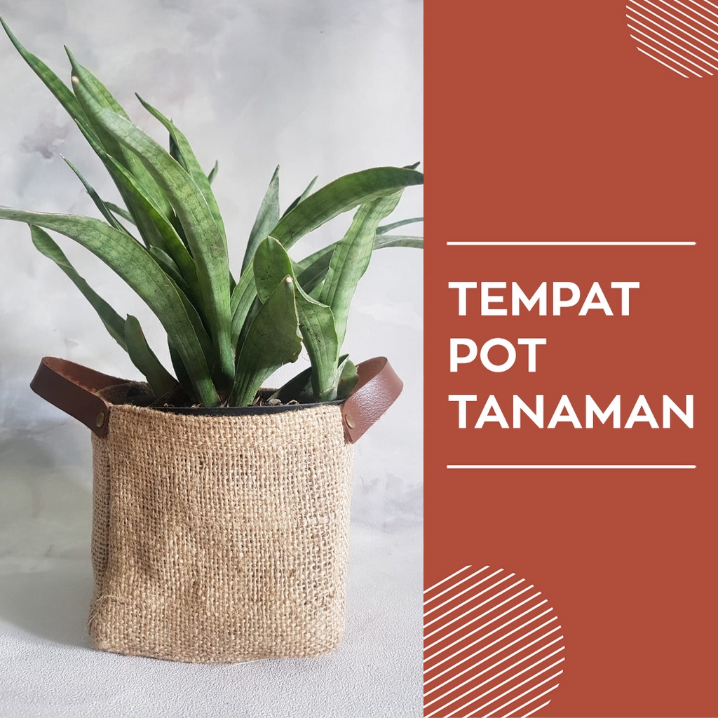 Tempat Pot | Keranjang Kain Goni | Cover Pot Tanaman Hampers | Keranjang Anyaman