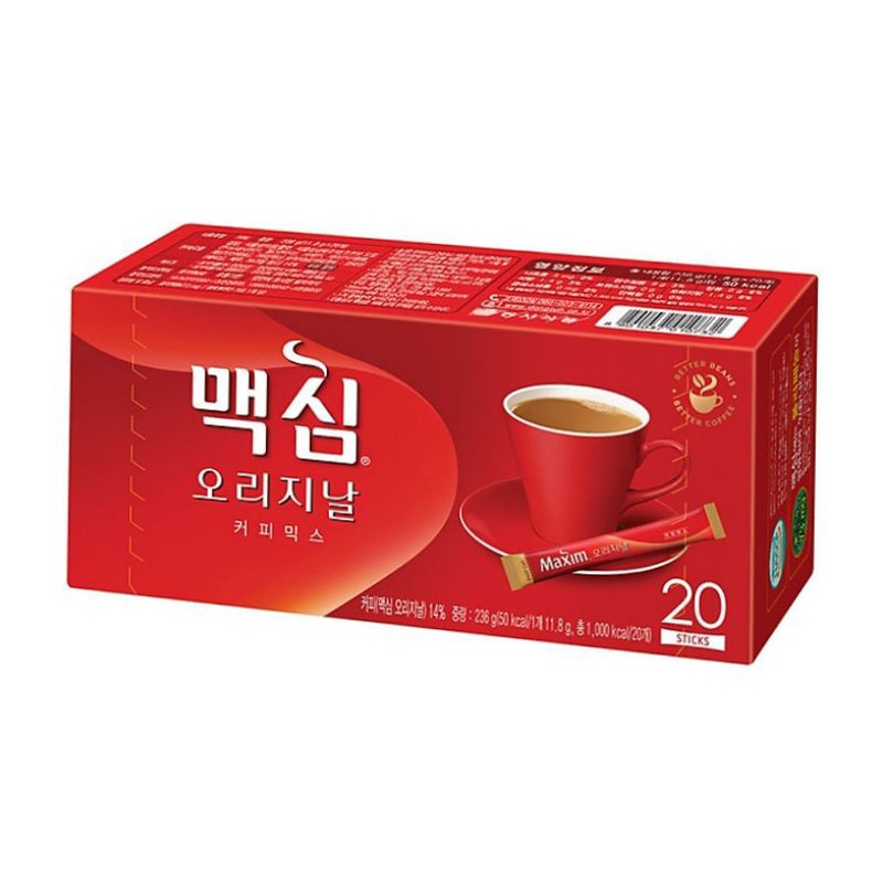 

Maxim Coffee Original Kopi Korea Isi 20Pcs