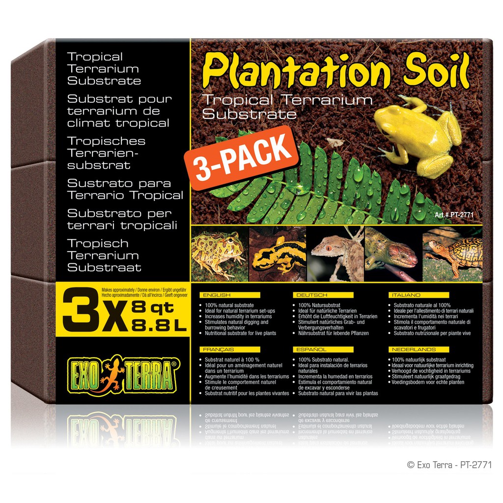 

EXOTERRA Alas Kandang Reptil PLANTATION SOIL 3x 8.8L