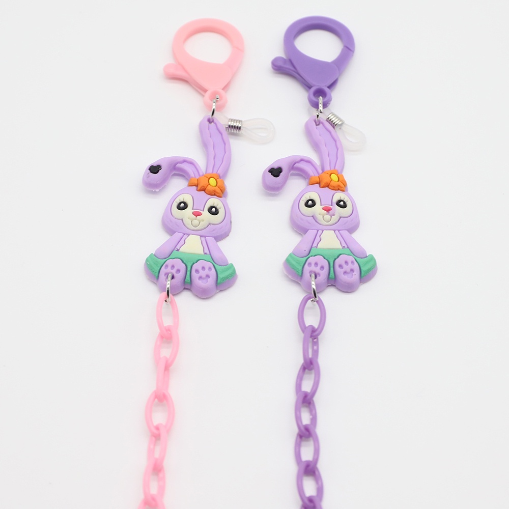 【COD Tangding】Rantai Lanyard Kacamata Anti slip Motif Kartun Kelinci Untuk Anak