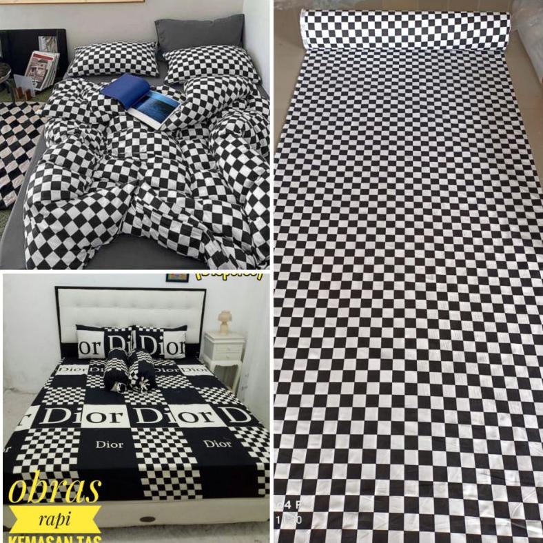 SPREI HITAM PUTIH SPREI HOMEMADE TERLARISS...,,,,,