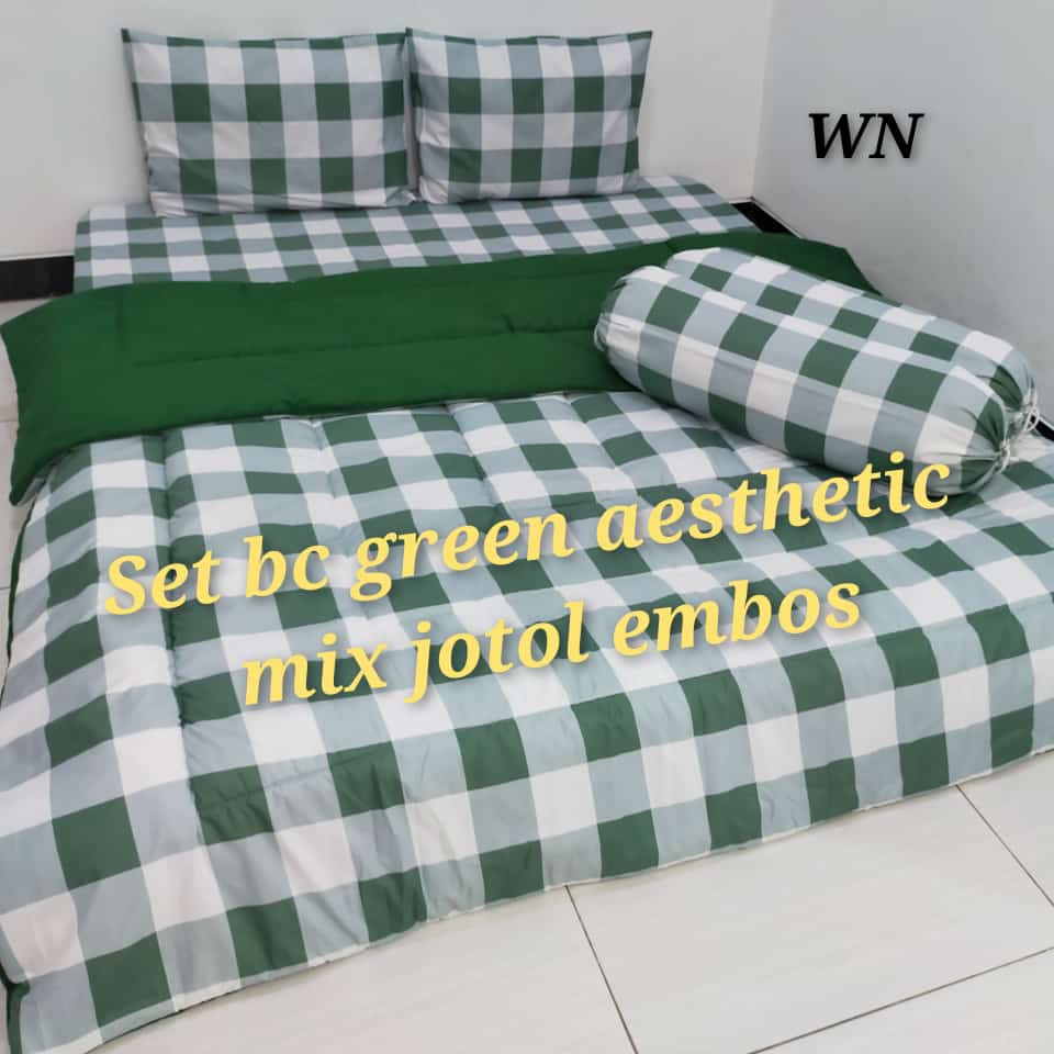 Watygrosir bedcover ala korea aesthetic Sprei set bedcover sprei double size bedcover homemade