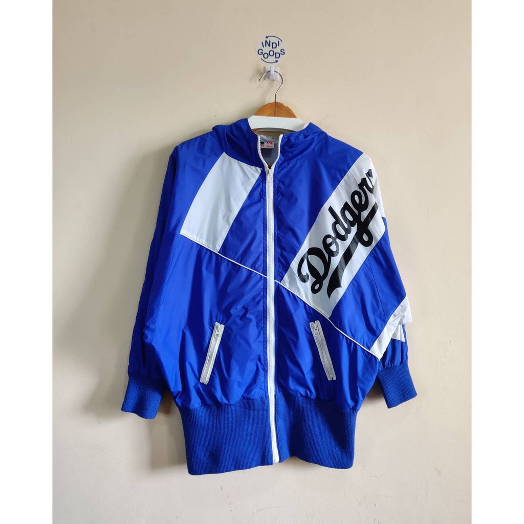 Jaket Vintage Los Angeles Dodgers by MLB Windbreaker Jacket Starter - Thrift Shop Vintage Preloved