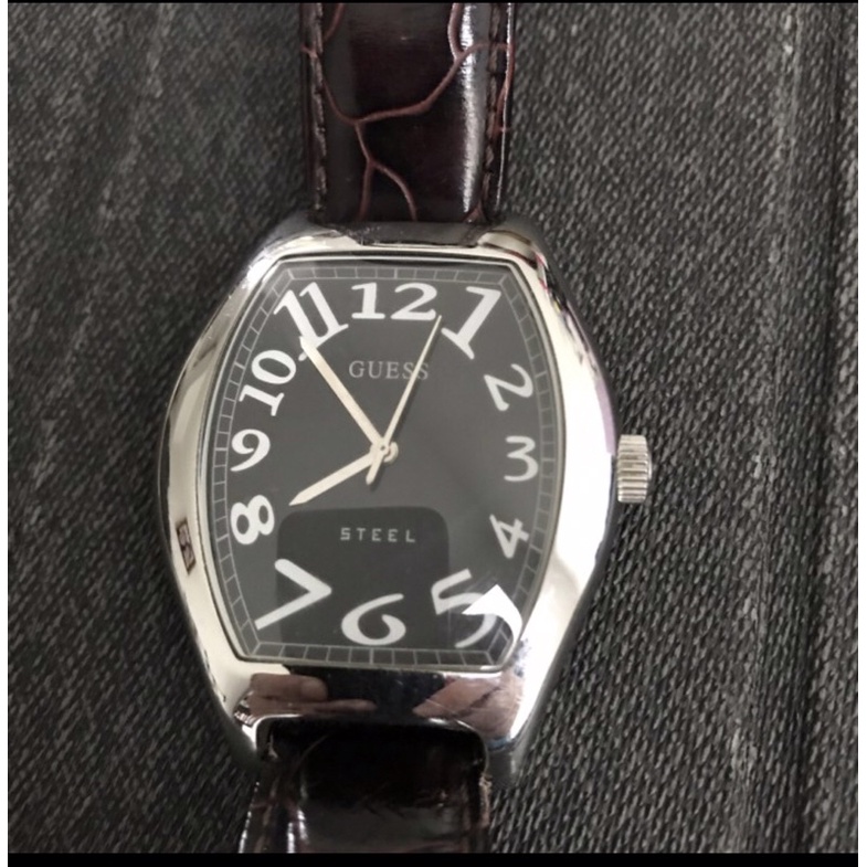 Jam Tangan Arloji Merk Guess Steel ORI Bekas Berkualitas