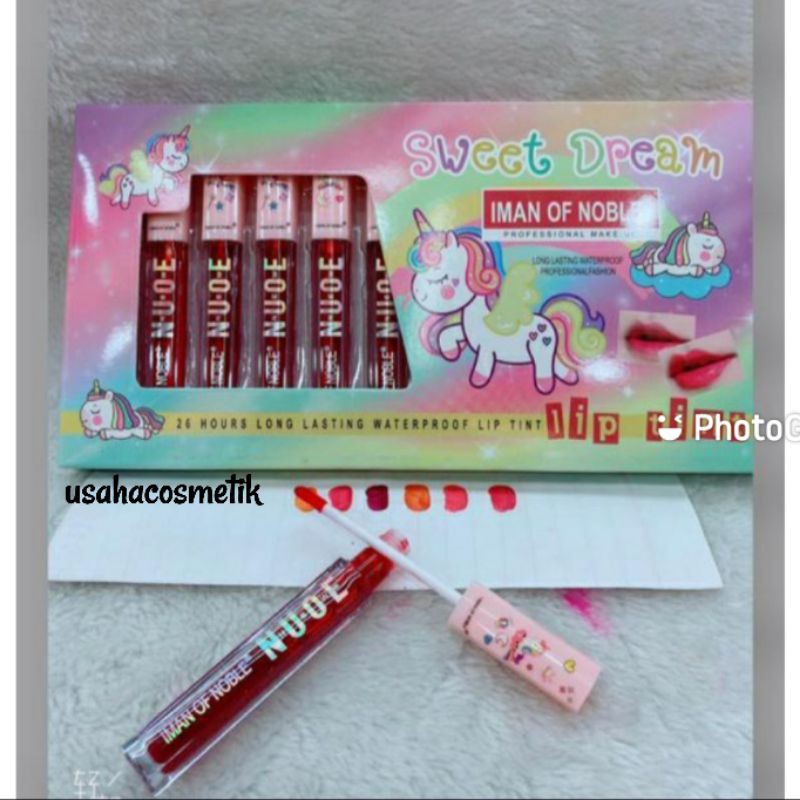 12PC!! LIP TINT IMAN OF NOBLE CUPCAKE/ SWEET DREAM 1PAK ISI 12PCS NO. I11-7