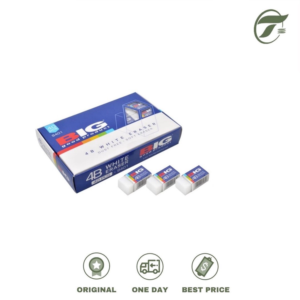 

ERASER 9401 4B B-40 DUST FREE SOFT ERASER ECER BIG WHITE