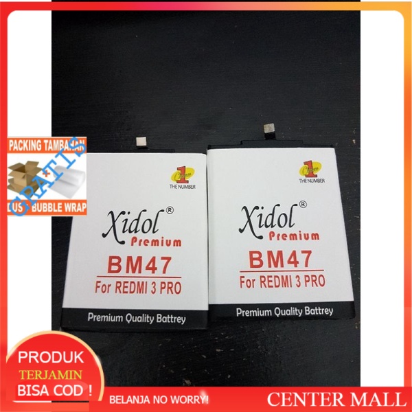 BATU BATERAI BATERAY BATREY XIDOL IDOL XIAOMI REDMI 3 3S 3X 3PRO 4X 4PRIME CABUTAN OEM