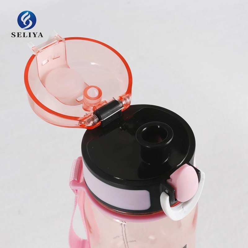 BOTOL MINUM SPORT/BOTOL OLAH RAGA BOTOL AIR MINUM FASHION CLIP SPORT 600 ML 7918 SELIYA BPA FREE