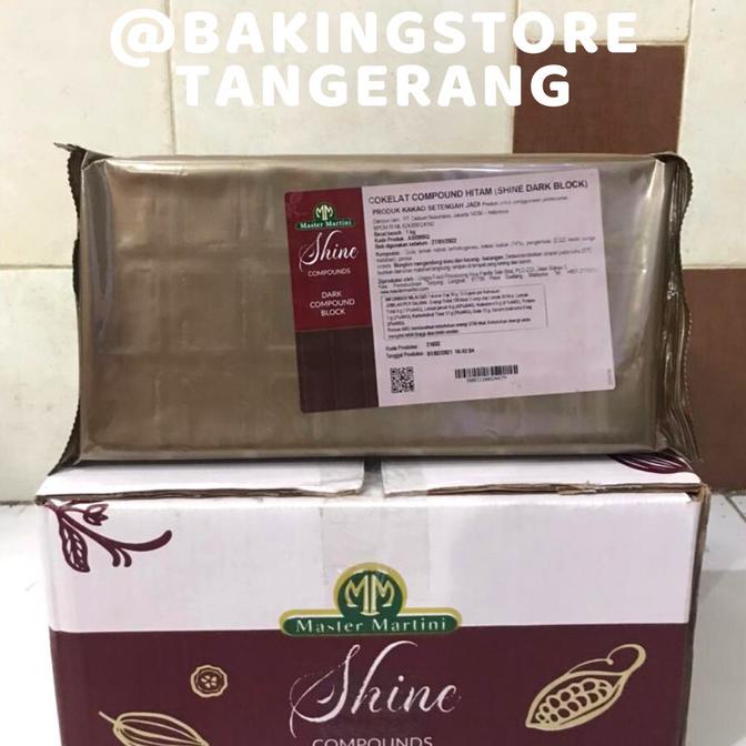 

Shine Dark Chocolate Block | Coklat Compound 1kg Master Martini TERLARIS TERPERCAYA ORIGINAL