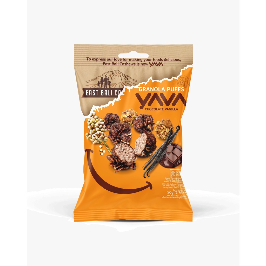 YAVA Krispi Puffs Chocolate/ Mente Manis 45 gram East Bali