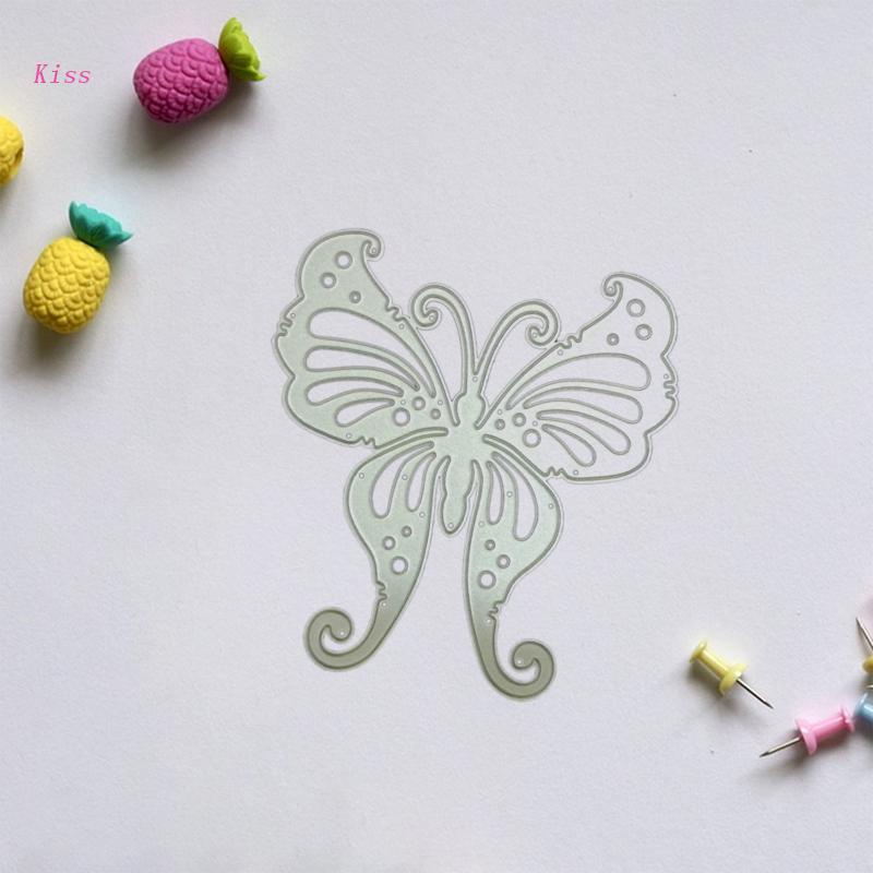 Cetakan Stensil Cutting Dies Motif kiss Art Bahan Metal Untuk Scrapbook / Craft DIY