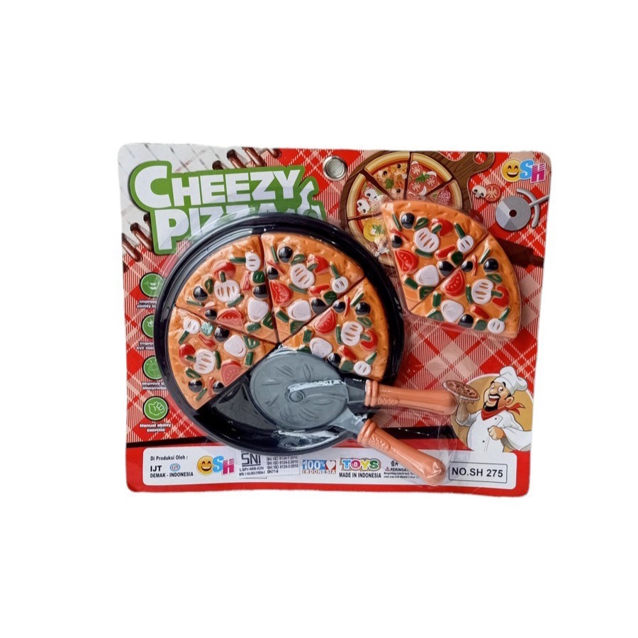 Mainan Anak Pizza Potong Hot Pizza Set OCT-2500