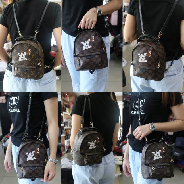 Tas LV Shiba Inu Palm Spring Backpack