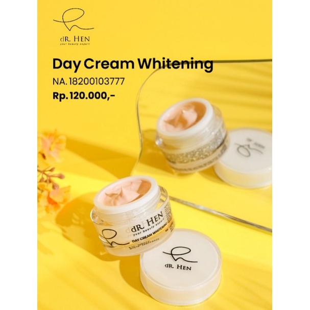 Day Cream Whitening dR.Hen skincare by Athena Groups