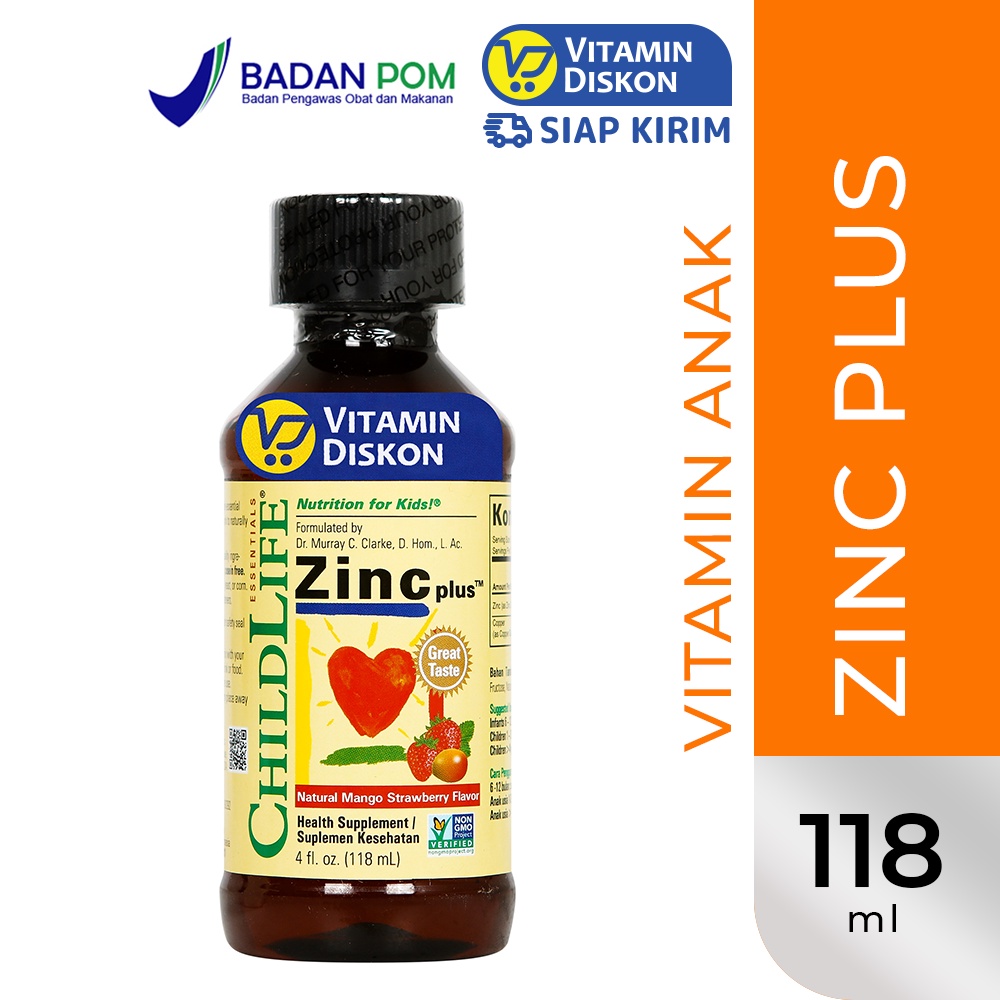 CHILDLIFE ZINC PLUS NATURAL MANGO STRWABERRY FLAVOUR 118 ML