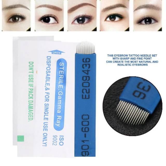 jarum sulam ALIS MANUAL PEN bentuk U / NEEDLE MICROBLADING EMBROIDERY EYEBROW PCD