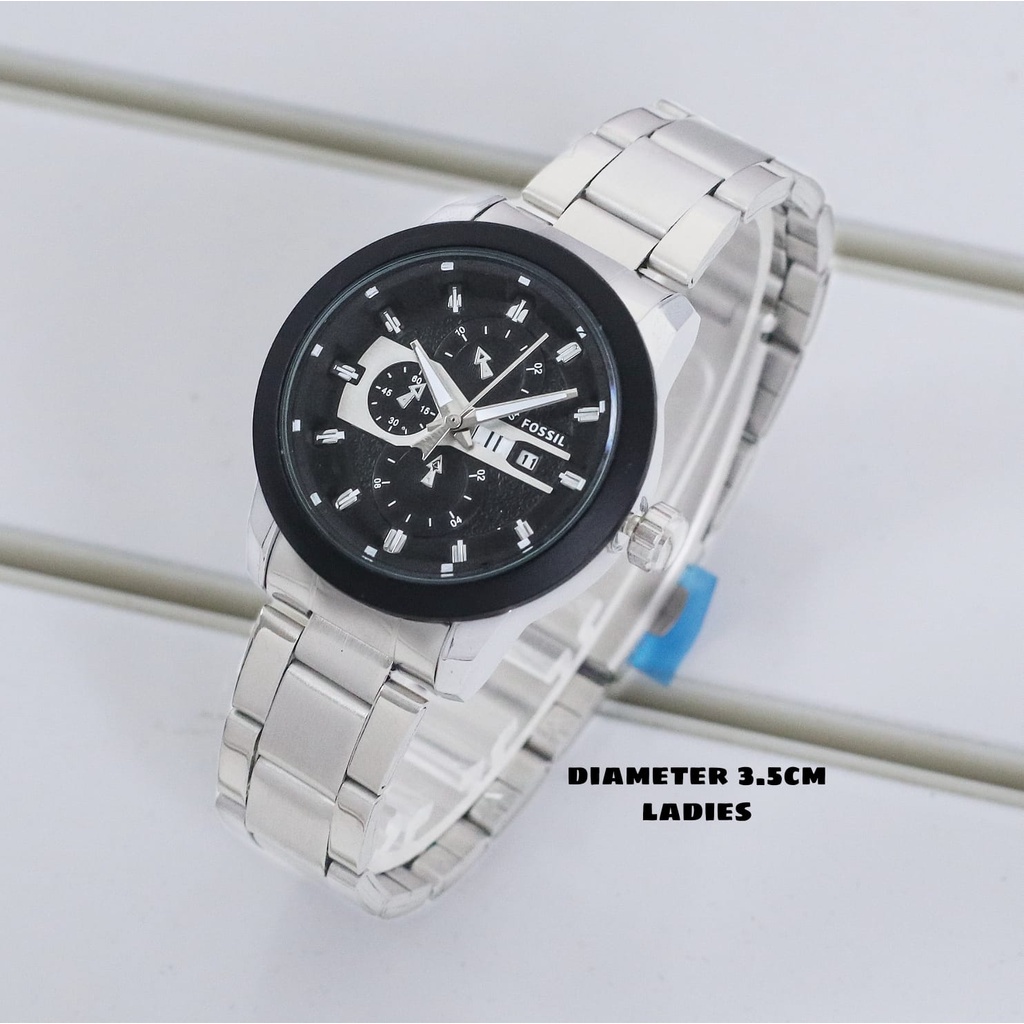 Grosiran Jam Tangan Fashion Wanita FL10535SE Analog Strap Stainless Steel Include Box Jam Tangan (COD)