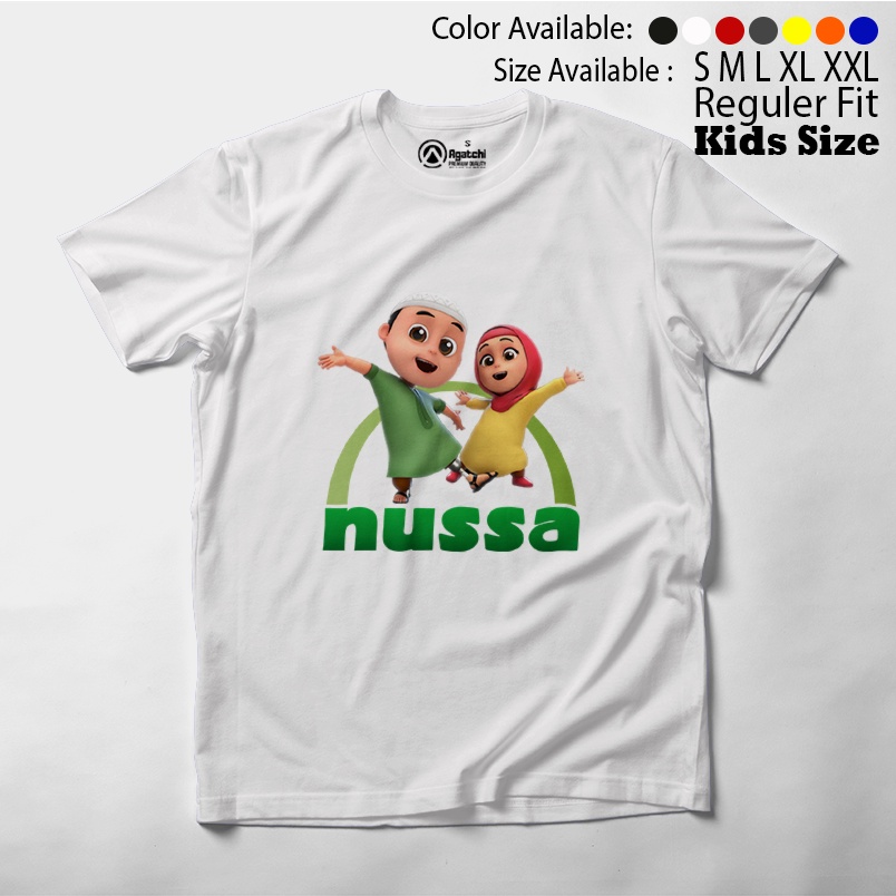 Nussa Rara , Baju Anak / Kaos Atasan Anak / Kaos Anak Distro / Laki laki dan Perempuan