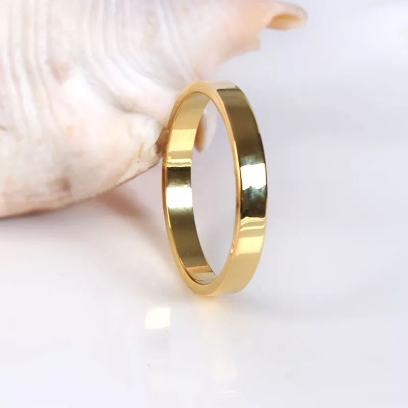 Cincin tunangan/nikah emas asli titanium