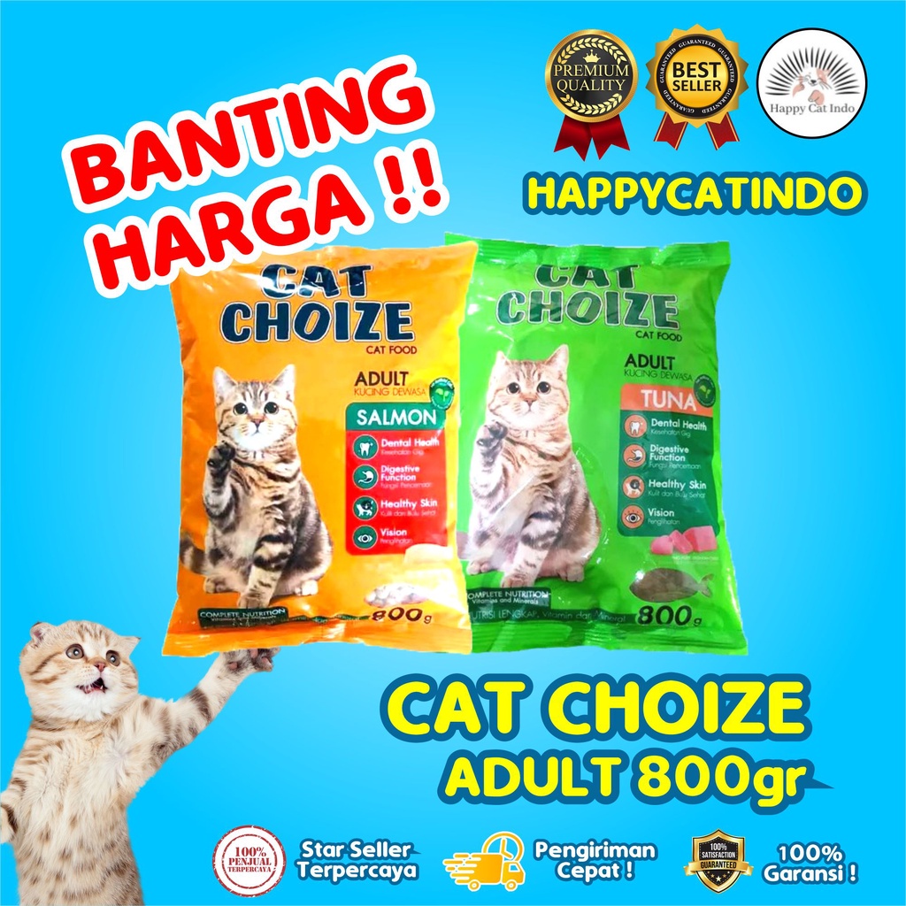 MURAH ! CAT CHOIZE ADULT BENTUK IKAN RASA TUNA