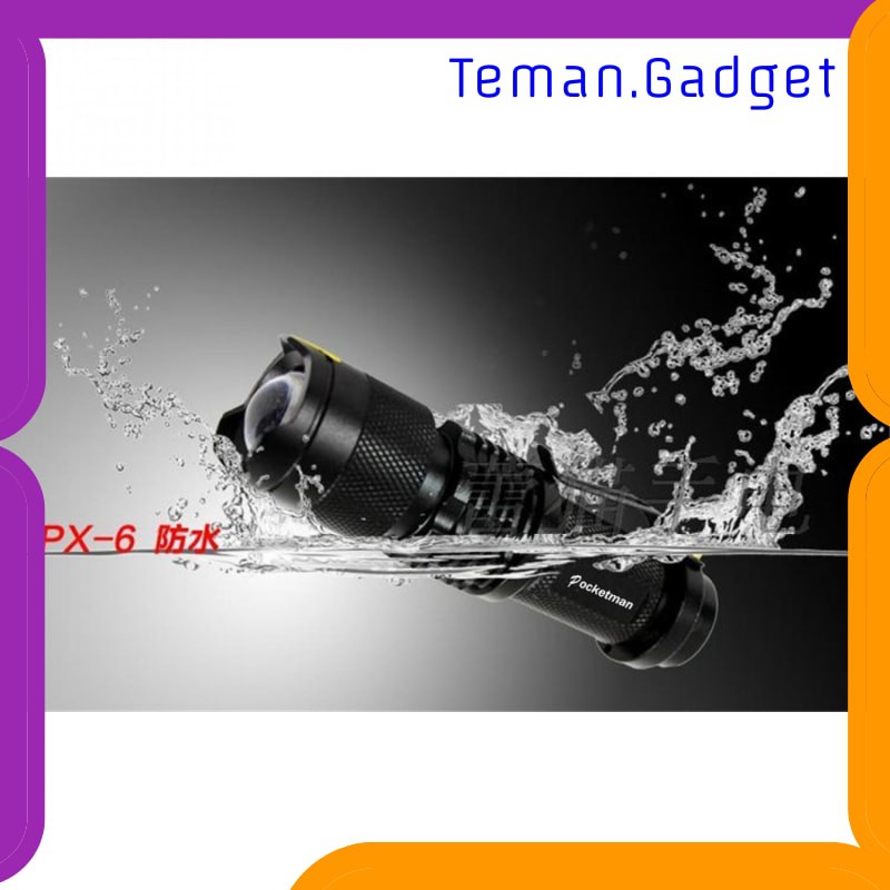 TG-IE102 TaffLED Senter LED 2000 Lumens Waterproof Pocketman P1