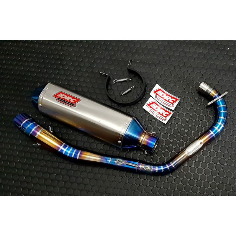 knalpot DRC racing NEW bluemoon honda tiger, CB, GL, megapro DLL