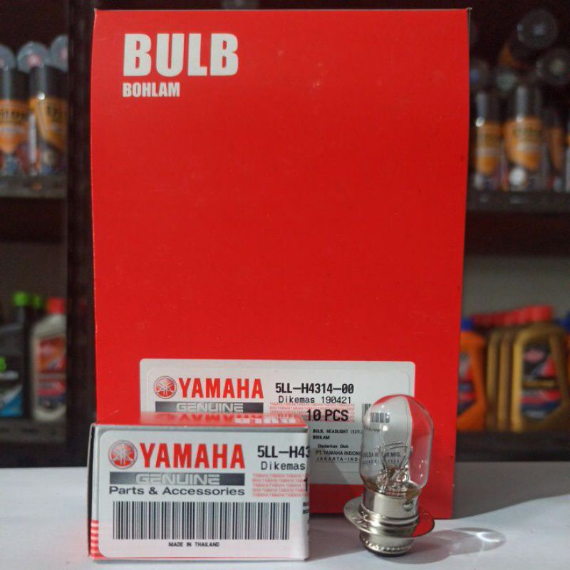 BOHLAM DEPAN ASLI YAMAHA  K1 12V 25 WATT 5LL-H4314-00 MIO/BEAT/SUPRA X 125