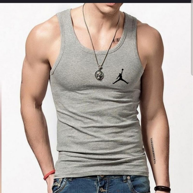 Singlet Pria Dewasa Jodan Kaos Singlet Olahraga Cowok Baju Dalam Tanktop