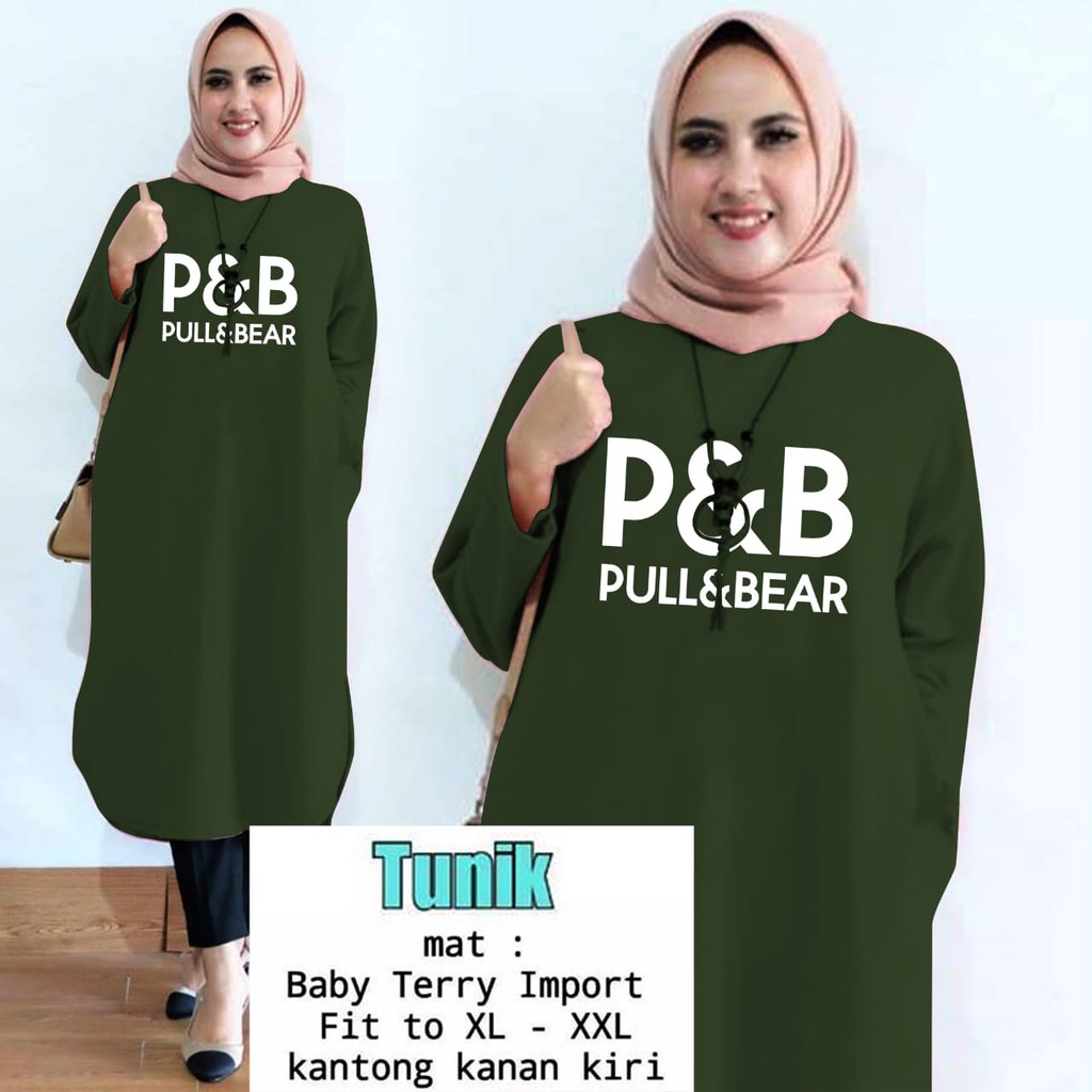 TUNIK PULL BEAR / TUNIK MAMACHI / TUNIK POLOS/ TUNIK CEWEK / TUNIK PANJANG / TUNIK KEKINIAN / TUNIK