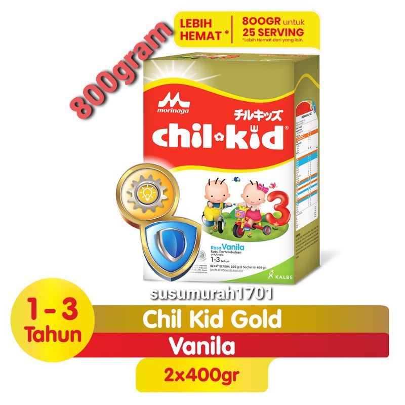 CHIL KID Morinaga 1-3 tahun 800gram Madu/Vanila