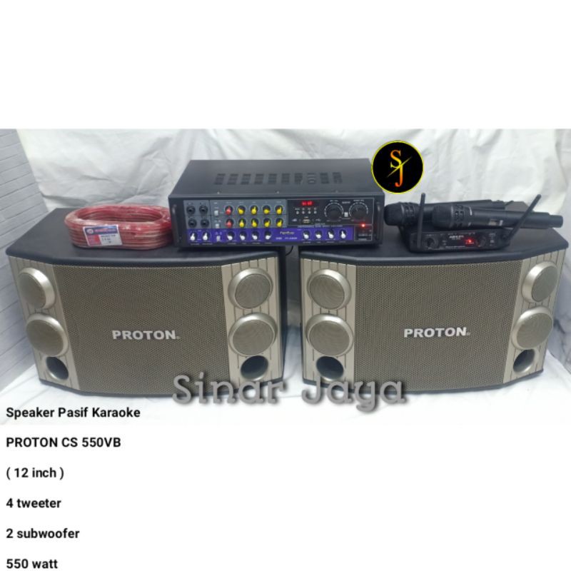 Paket sound system karaoke 12 inch 550watts ORIGINAL