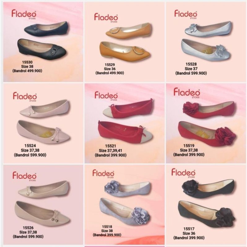 Sepatu Wanita Merk Fladeo 100% ORIGINAL.