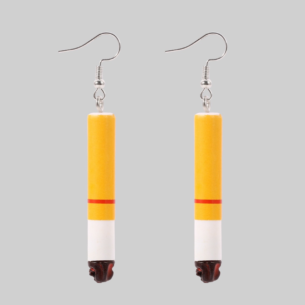 Anting Pendek Desain Bokong Rokok Gaya Harajuku retro hipster Korea