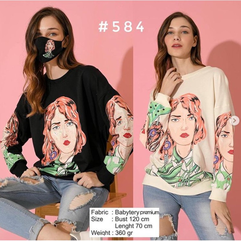 New zara girl sweater + mask