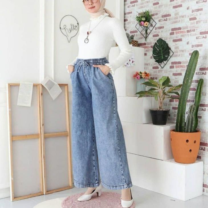 KULOT JEANS WANITA MURAH //KULOT LEPIS // KULOT JEANS [VUT.21Jl22q]