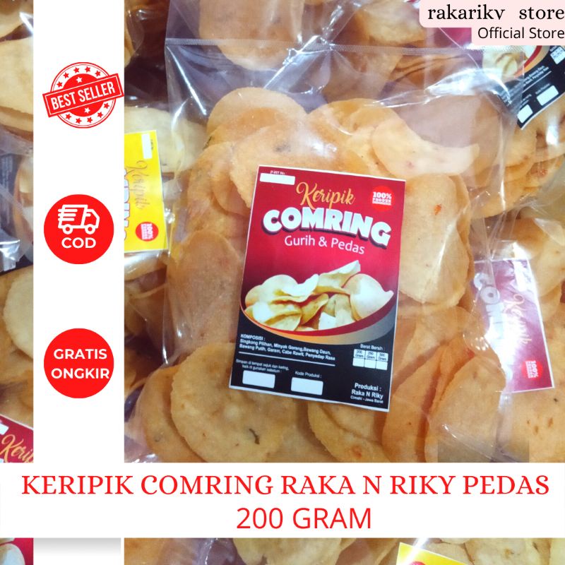 

[200 GR] KERIPIK COMRING RAKA N RIKY PEDAS