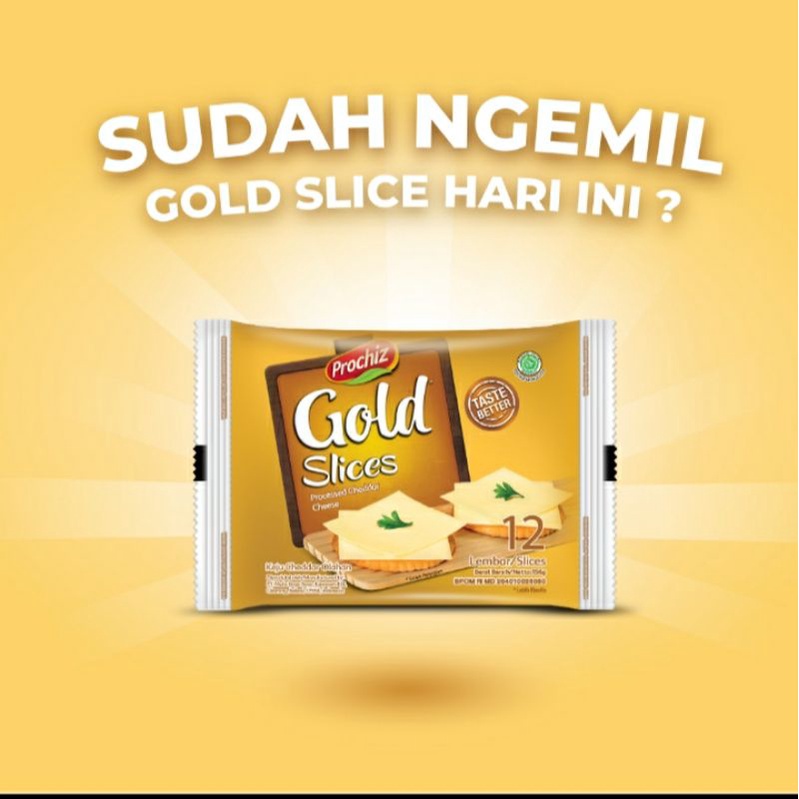 

Keju PROCHIZ GOLD Slices isi 12 Slice