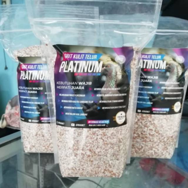 Grit cangkang teluri - asinan cangkang telur