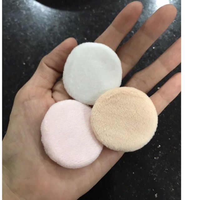 3pcs Spons bedak tabur/sponge powder puff Diameter 4,5cm (extra small)