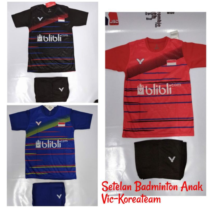 Baju badminton anak Setelan bulutangkis anak Jersey badminton Anak