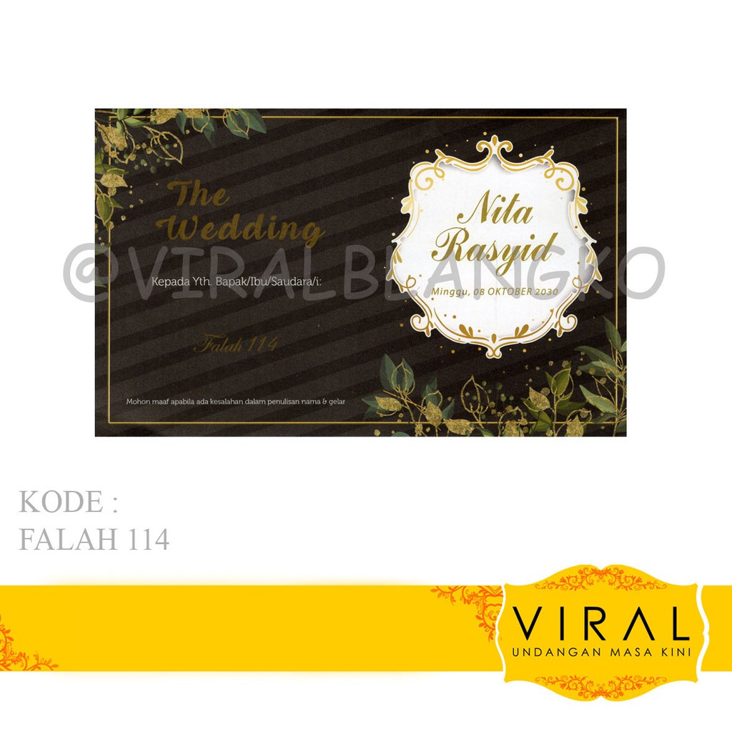 Blangko Undangan Falah 114 Harga Murah