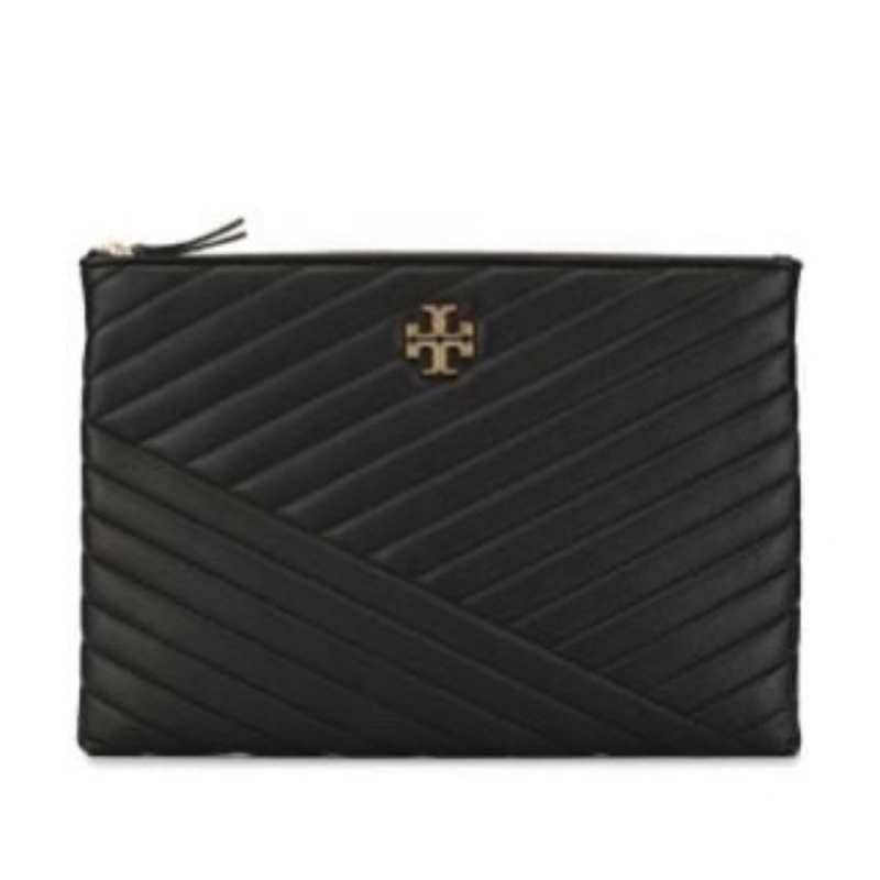 Tory Burch Kira Chevron Pouch - Black (58159)