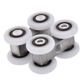 2Pcs Roller Rel Pintu Geser Shower Kamar Mandi 4 Roda 2Pcs Roller Rel Pintu Geser Shower Kamar Mandi 4 Roda