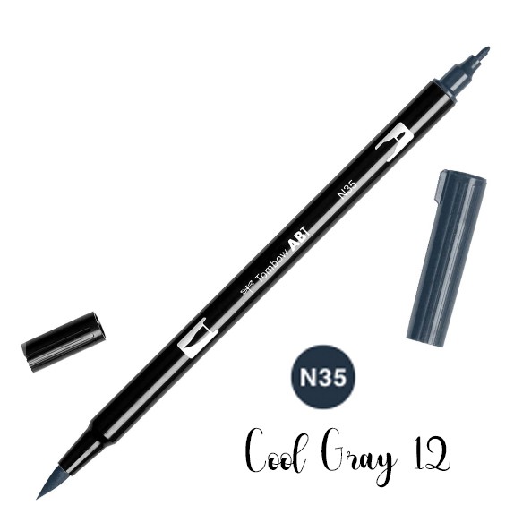 

ABT Tombow Dual Brush Pen - N35 Cool Gray 12
