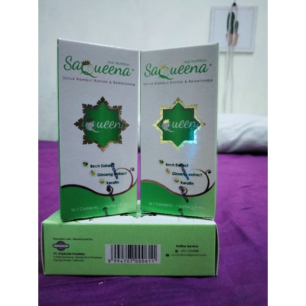 Saqueena Serum Rambut Rontok dan ketombe