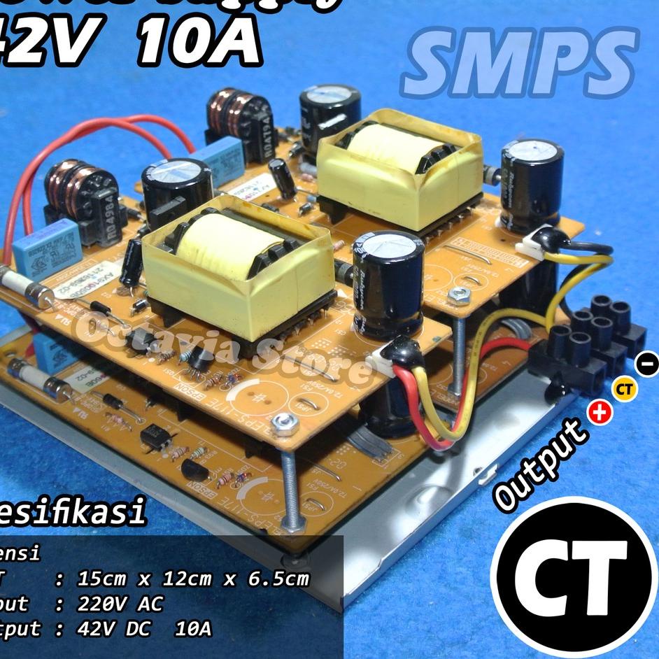 Sangat Nyaman.. Adaptor Power Supply SMPS 42V 10A CT