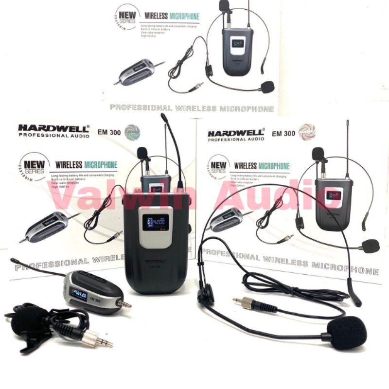 Mic hardwell Em 300 Clip on & Mic Headset / Mic Bando