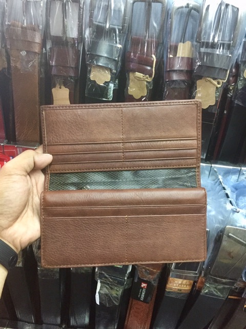 [[antonHilmanto]] dompet kulit asli berkualitas tinggi ukuran panjang dan banyak slot penyimpanan