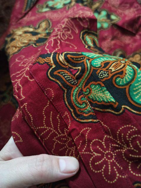 Kemeja Batik Prabu Bahan Katun Baturaden Reguler Fit A006